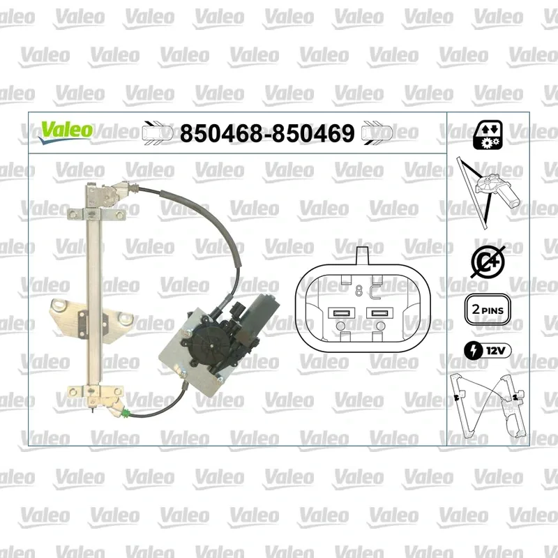 Cam Krikosu Arka Sağ VALEO 850469 – Volvo V40