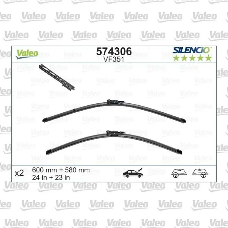 Silecek Süpürgesi Ön VALEO 574306 – BMW 520i