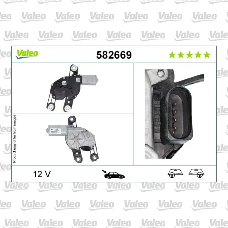 Silecek Mekanizma Motoru Arka VALEO 582669 – Seat Leon