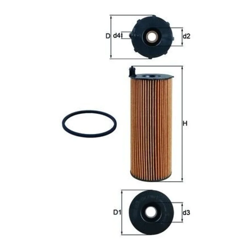Yağ Filtresi MAHLE OX 196/1D – AUDI A4 / A5 / A6