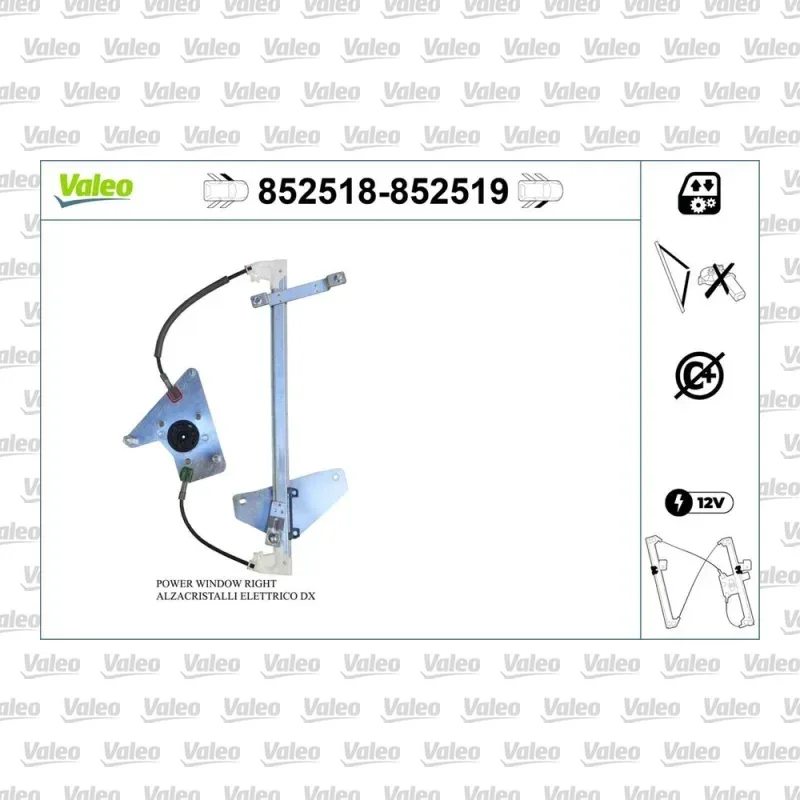 Cam Krikosu Ön Sol VALEO 852518 – Citroen C1