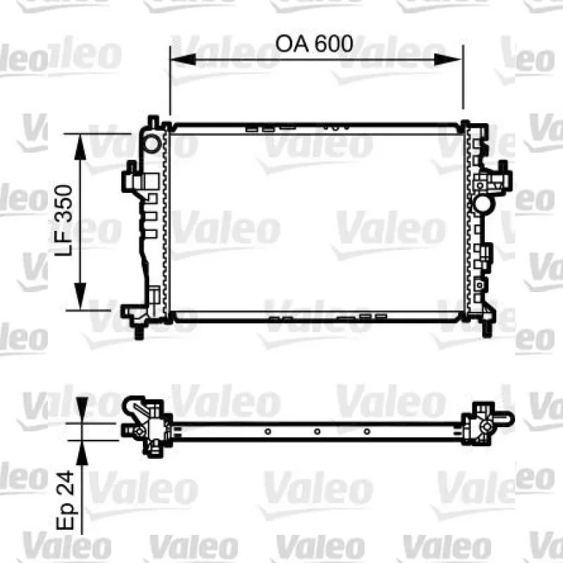 Su Radyatörü VALEO 734464 – Opel Corsa / Combo