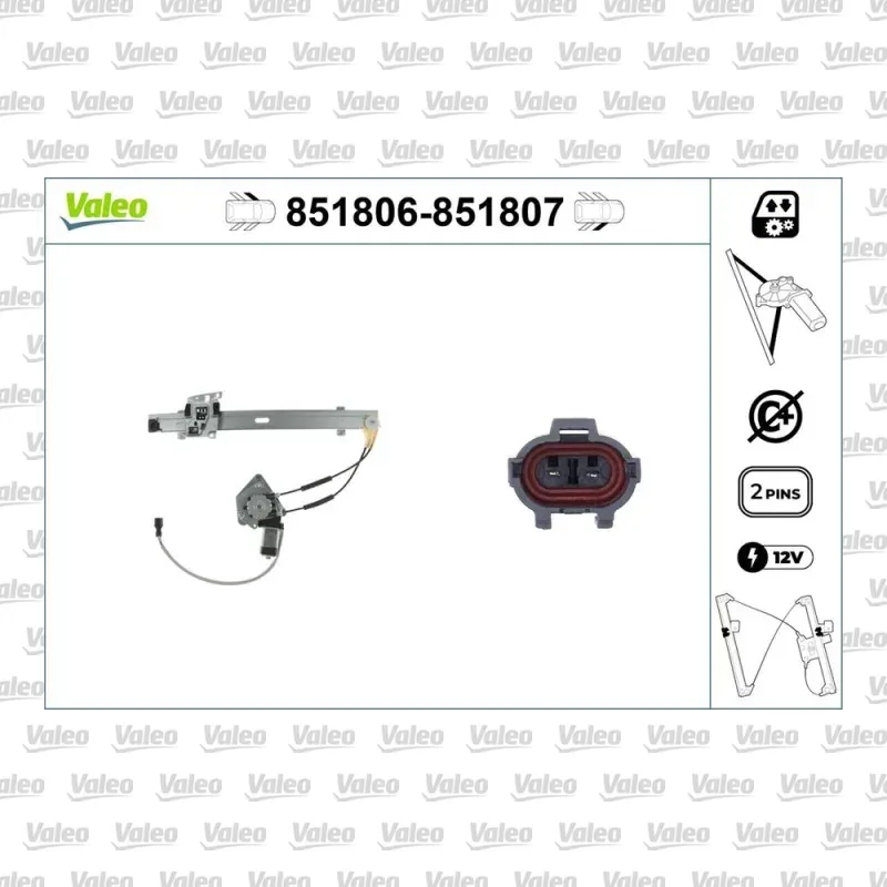 Cam Krikosu Ön Sol VALEO 851806 – Kia Rio