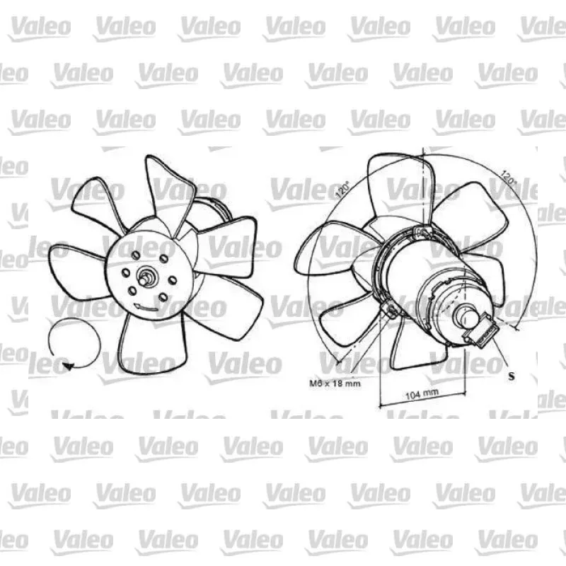 Radyatör Fan ve Motoru VALEO 698368 – Volkswagen / Seat