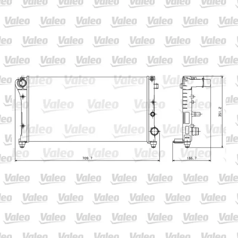 Su Radyatörü VALEO 734924 – Fiat Panda