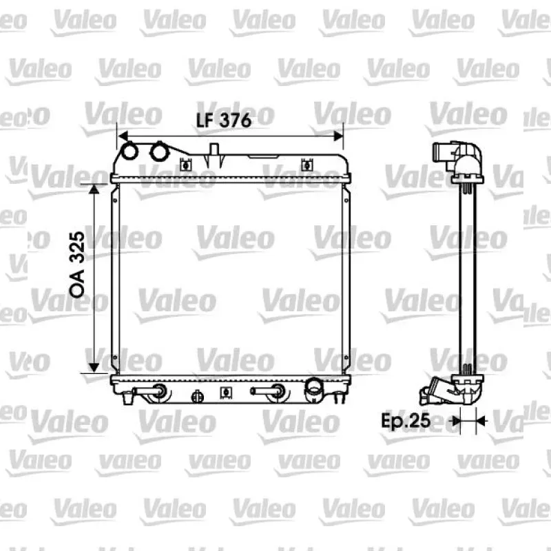 Su Radyatörü VALEO 734218 – Honda Jazz 1.2 i-DSI / 1.3 i-DSI