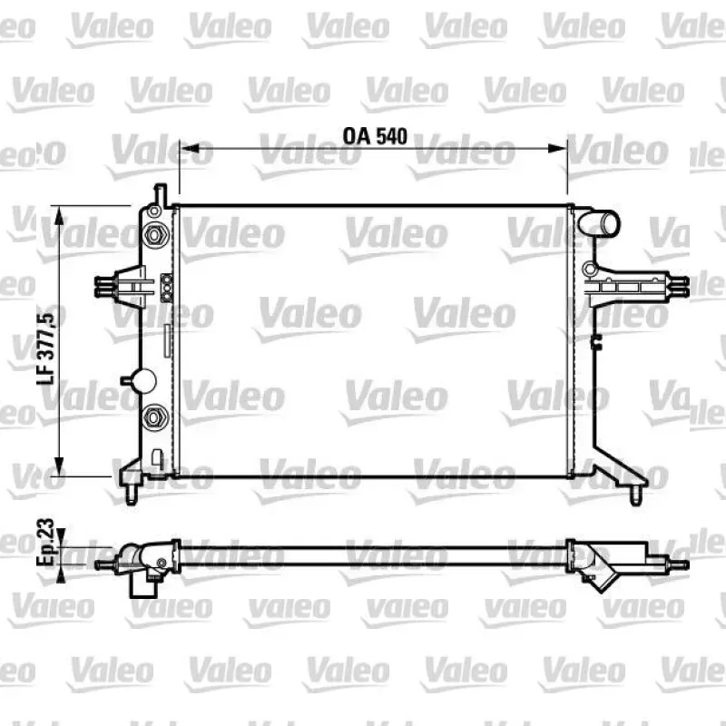 Su Radyatörü VALEO 732724 – Opel Astra
