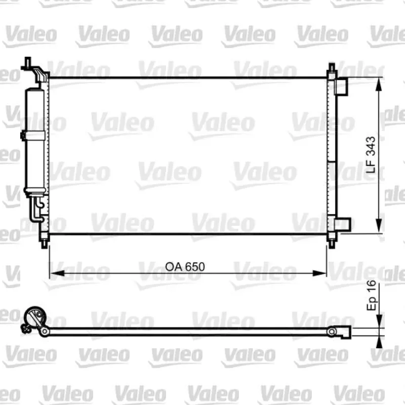 Klima Radyatörü VALEO 814221 – Nissan X-Trail / Juke