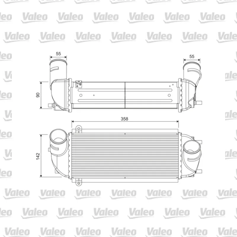 Turbo Radyatörü VALEO 818688 – Hyundai Santa Fe 2.0 CRDi / 2.2 CRDi