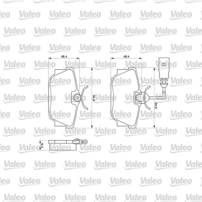 Fren Disk Balata Arka VALEO 670650 – Volkswagen / Ford