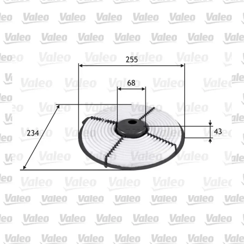 Toyota Corolla 1.3 Hava Filtresi – VALEO 585704