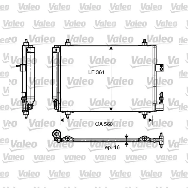 Klima Radyatörü VALEO 817824 – Peugeot / Citroen