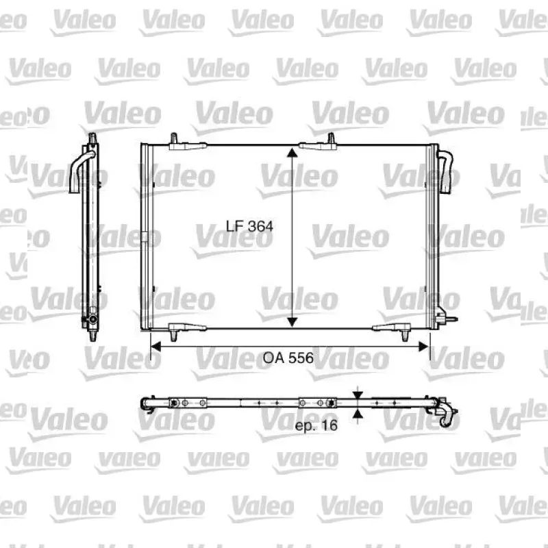 Klima Radyatörü VALEO 818001 – Peugeot 206 / 206+