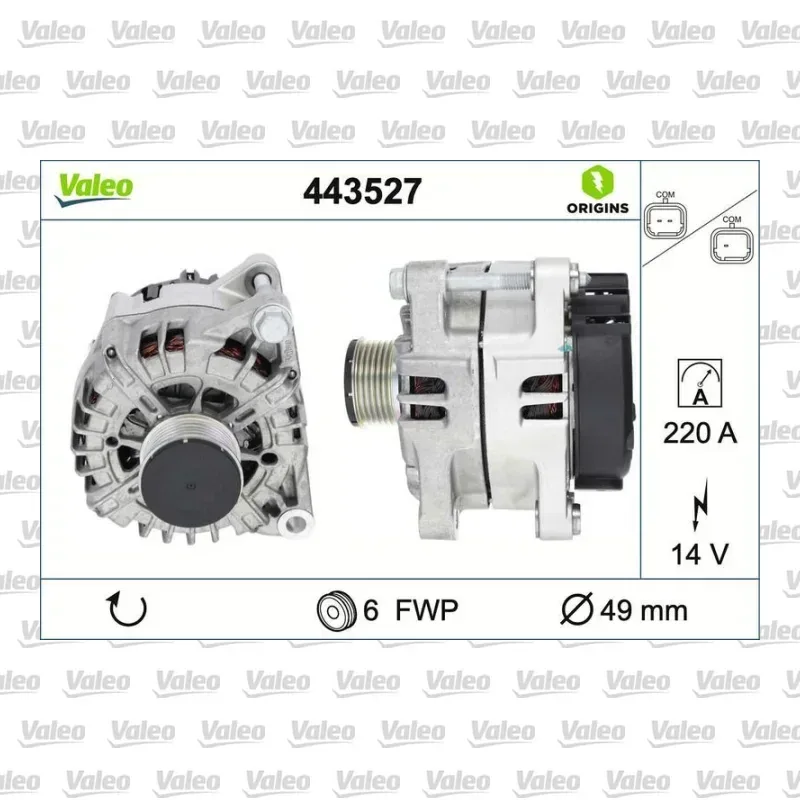Alternatör VALEO 443527
