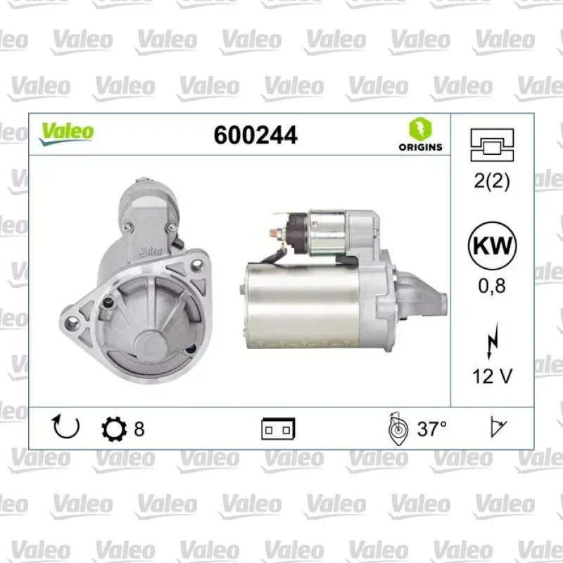 Marş Dinamosu VALEO 600244 – Hyundai / Kia