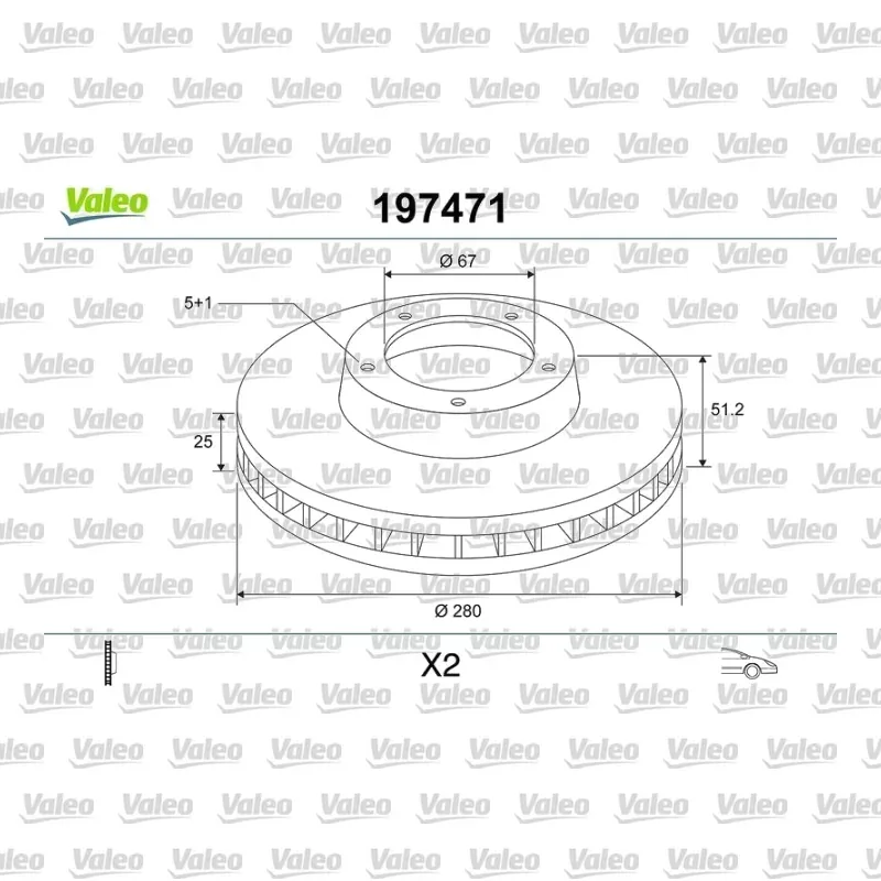 Fren Disk Ayna Ön Sağ ve Sol VALEO 197471 – Mercedes-Benz A 180