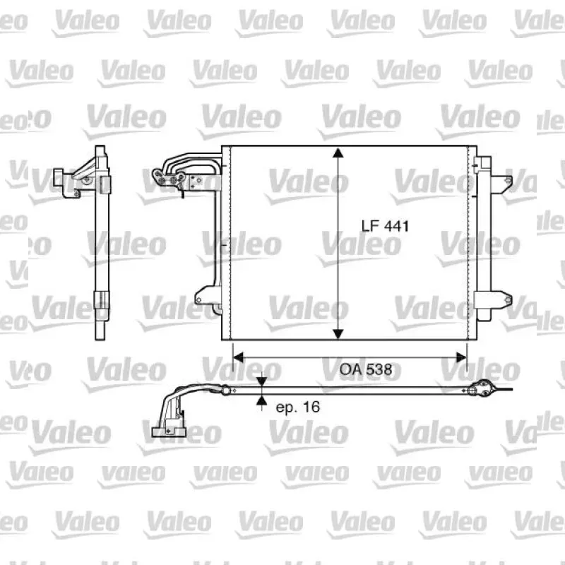 Klima Radyatörü VALEO 817806 – Volkswagen Caddy / Touran