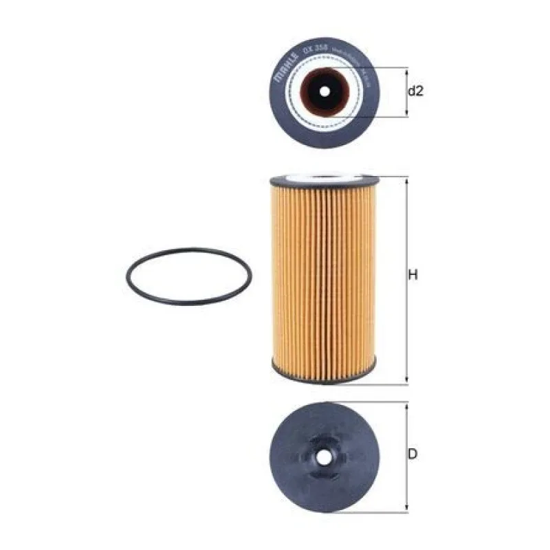Yağ Filtresi MAHLE OX 358D – AUDI A4 / A6 / A8