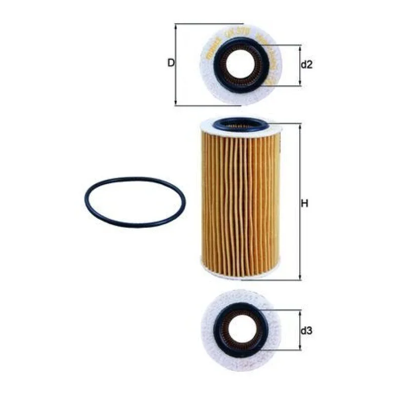 Yağ Filtresi MAHLE OX 370D – FORD / VOLVO