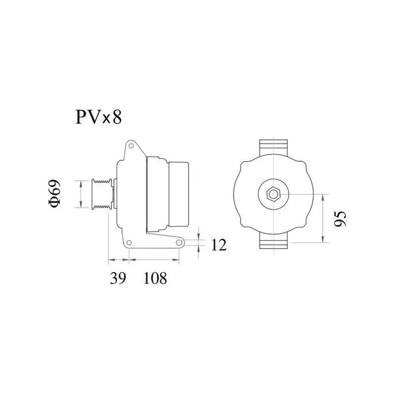 Alternatör MAHLE MG 1249 – Mercedes-Benz ATEGO 1518 / ATEGO 1524
