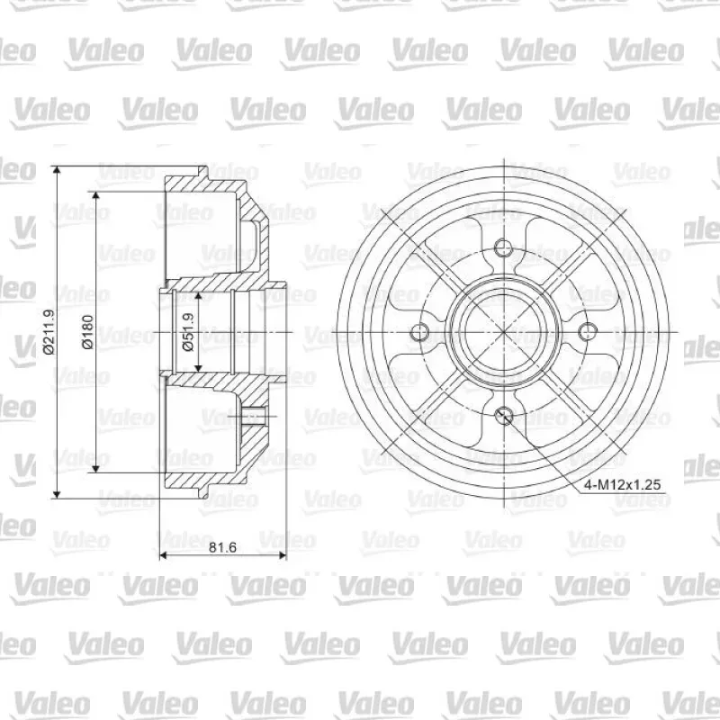 Kampana Arka Sağ veya Sol VALEO 237007 – Peugeot / Citroen