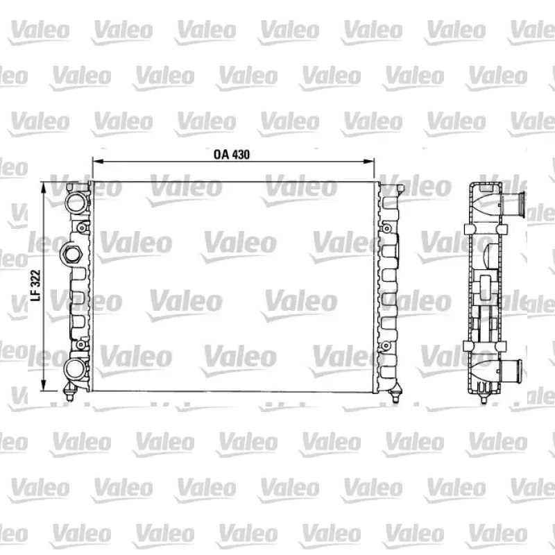 Su Radyatörü VALEO 730503 – Volkswagen Golf / Polo