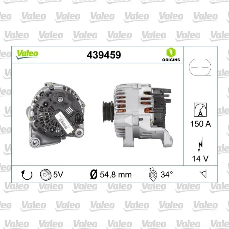 Land Rover Freelander 2.0 TD4 Alternatör – VALEO 439459