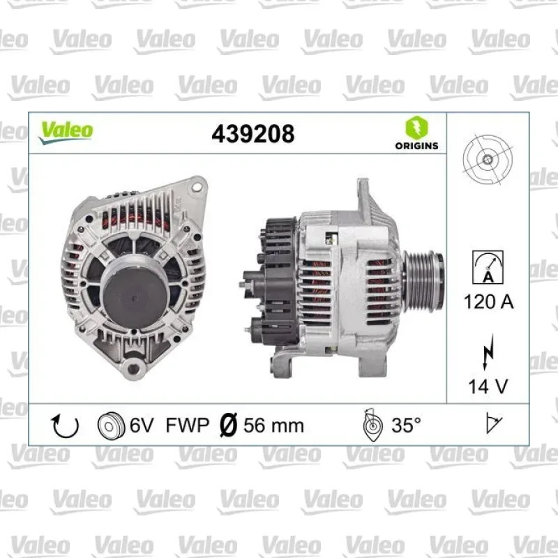 Alternatör VALEO 439208 – Renault / Volvo