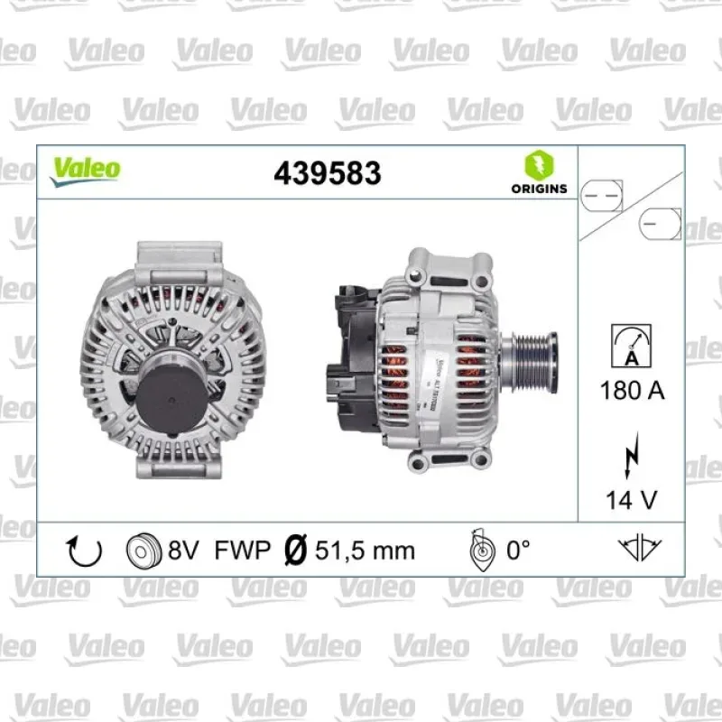 Alternatör VALEO 439583 – Mercedes-Benz ML 350