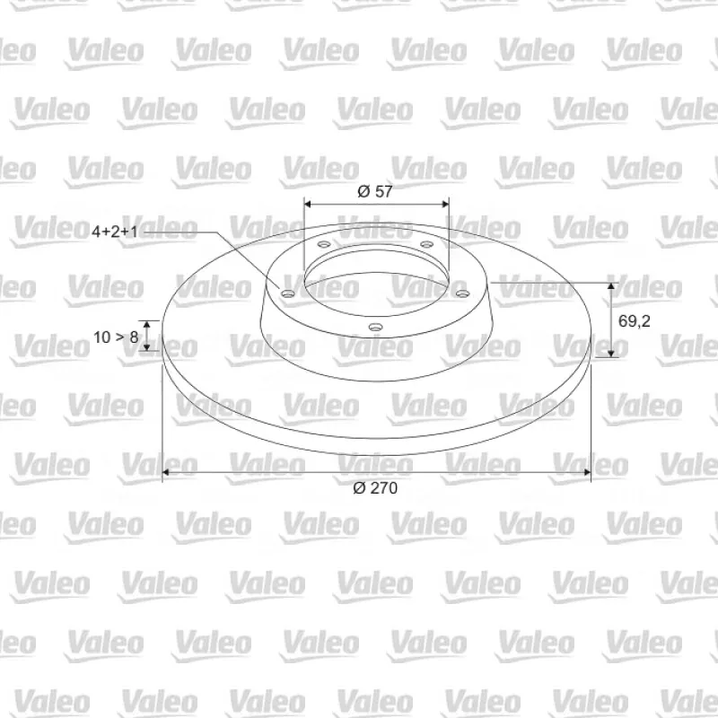 Fren Disk Ayna Arka Sağ ve Sol VALEO 186565 – Opel Vectra