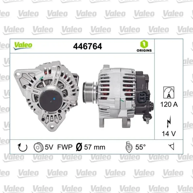 Alternatör VALEO 446764 – Hyundai / Kia