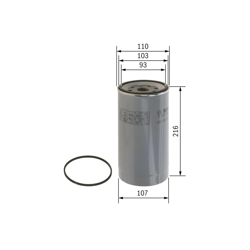Yakıt Filtresi BOSCH F026402143 – Mercedes-Benz ACTROS / ATEGO / AXOR
