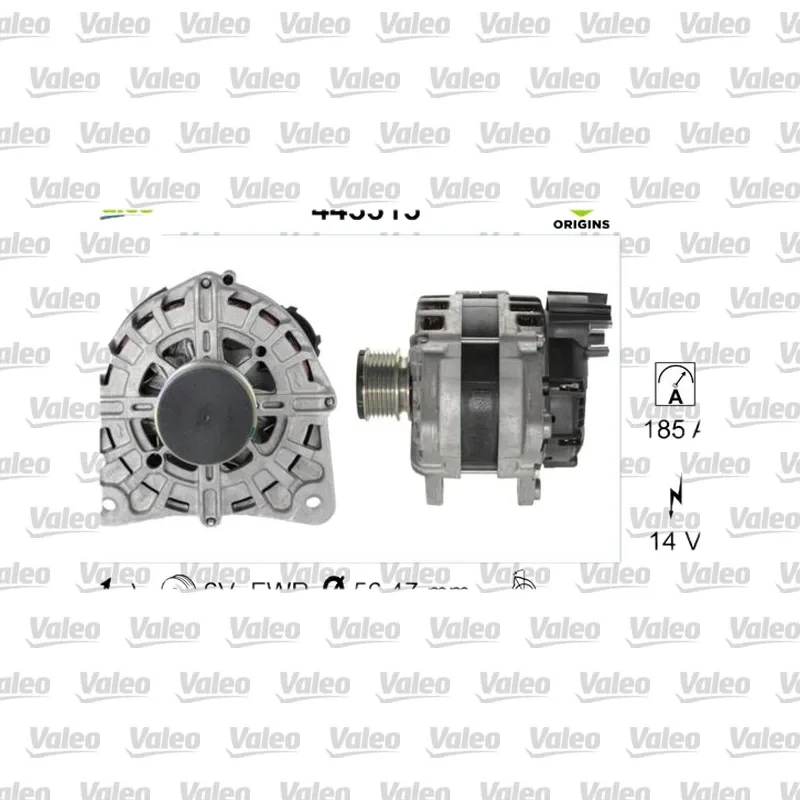 Nissan Qashqai 1.5 dCi Alternatör – VALEO 443313
