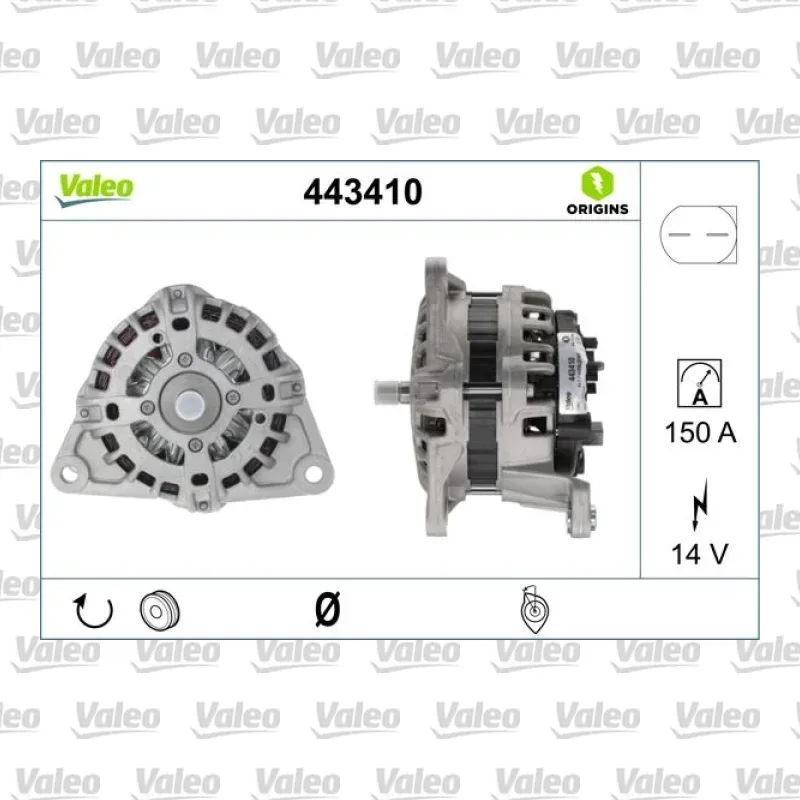 Fiat Ducato 3.0 MultiJet Alternatör – VALEO 443410