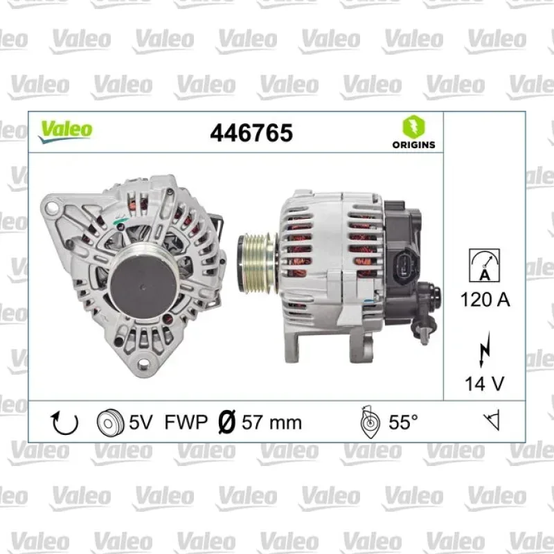 Alternatör VALEO 446765 – Hyundai / Kia