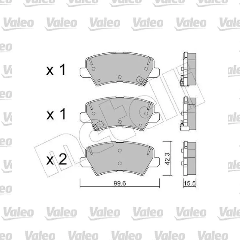 Fren Disk Balata Ön VALEO 671959 – Kia Picanto