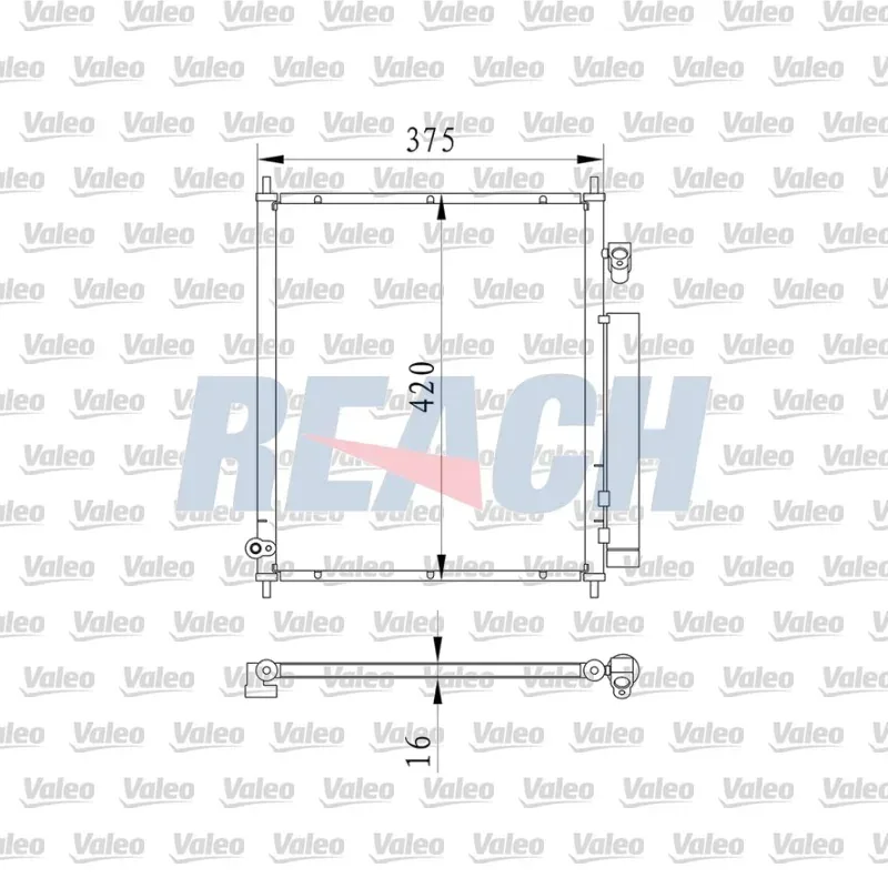 Klima Radyatörü VALEO 814241 – Honda Jazz 1.2 i-DSI / 1.3 i-DSI