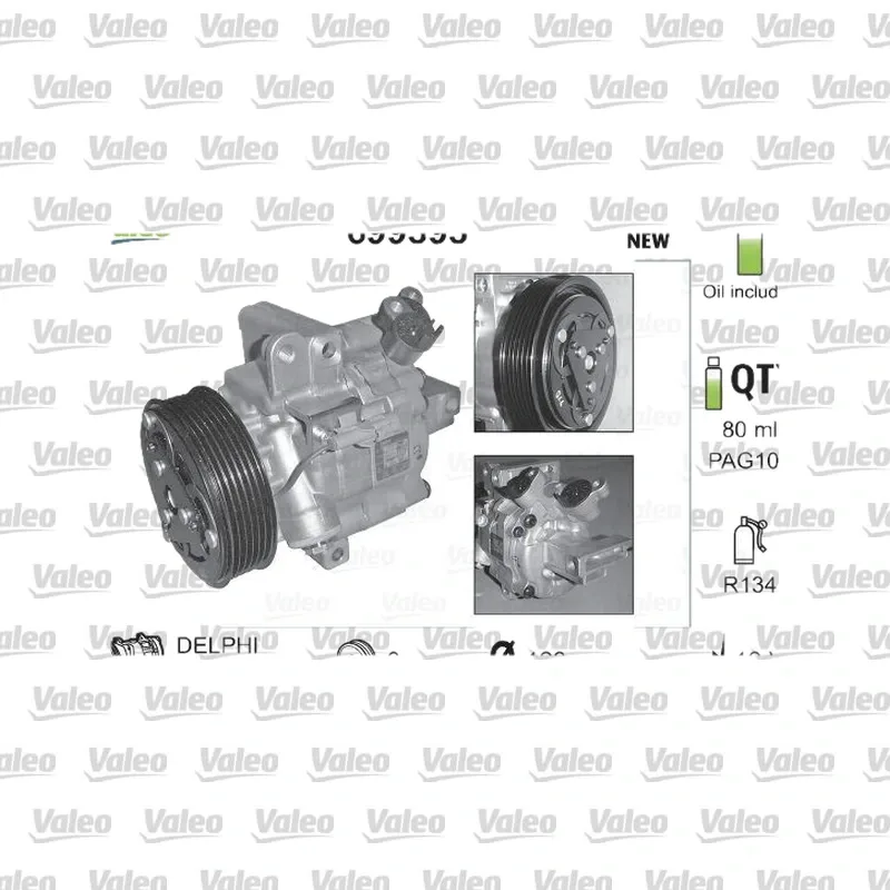 Citroën C1 1.0 Klima Kompresörü – VALEO 699393