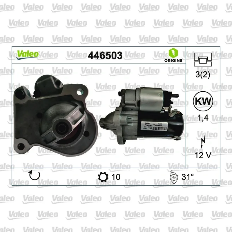 Marş Dinamosu VALEO 446503 – Ford Fiesta