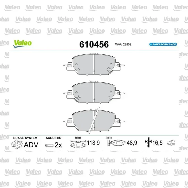 Honda CR-V 2.0 Hibrit Arka Fren Balatası – VALEO 610456