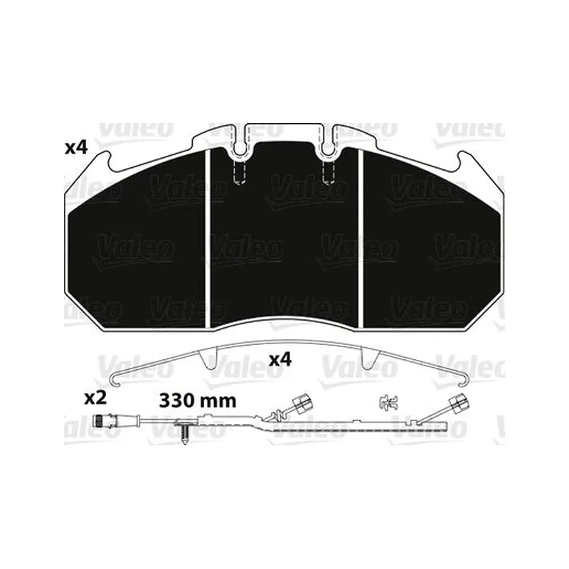 Disk Fren Balata Seti VALEO 882219 – MAN TGA