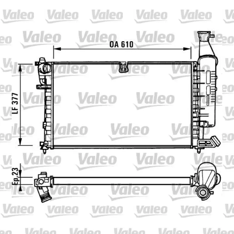 Su Radyatörü VALEO 731296 – Peugeot Partner