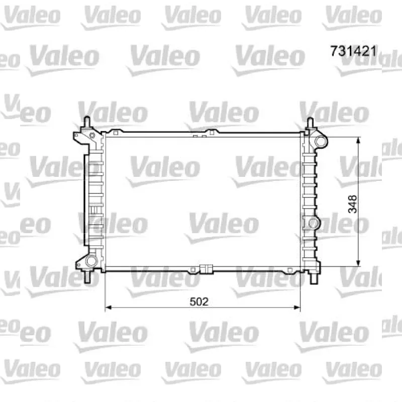 Opel Astra 1.7 TD Su Radyatörü – VALEO 731421
