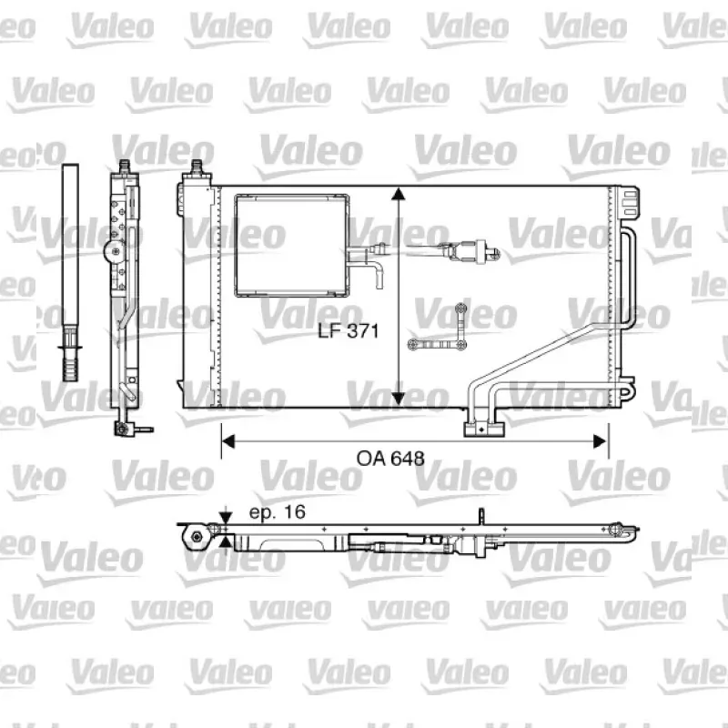 Klima Radyatörü VALEO 817849 – Mercedes-Benz C 200 / C 220
