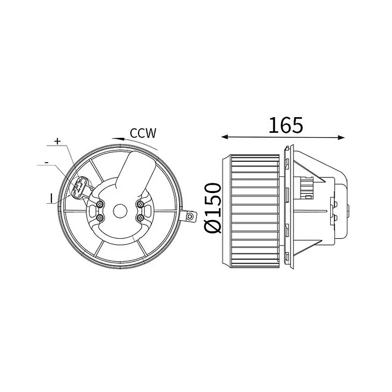 Kalorifer Motoru MAHLE AB 450 000S – Mercedes-Benz ATEGO / AXOR