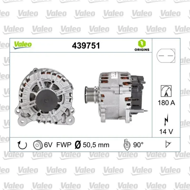 Alternatör VALEO 439751 – Volkswagen / Skoda