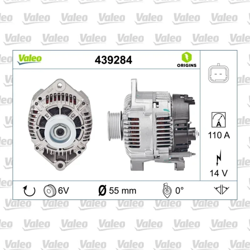Alternatör VALEO 439284 – Renault Clio
