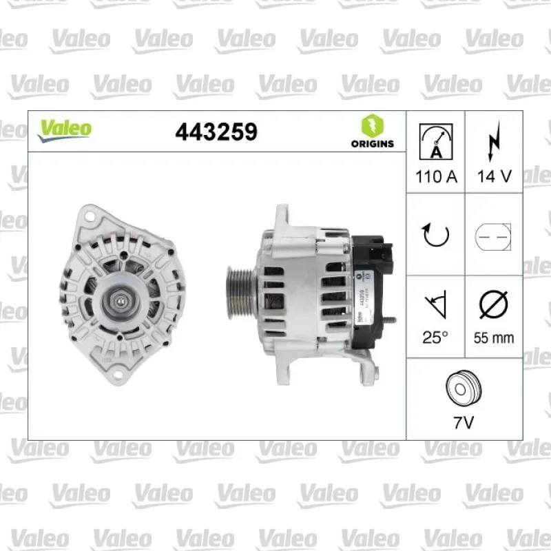 Alternatör VALEO 443259 – Fiat Ducato