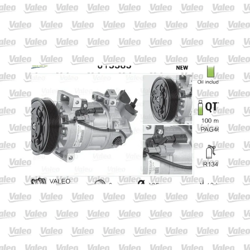 Klima Kompresörü VALEO 813383 – Renault Clio / Captur