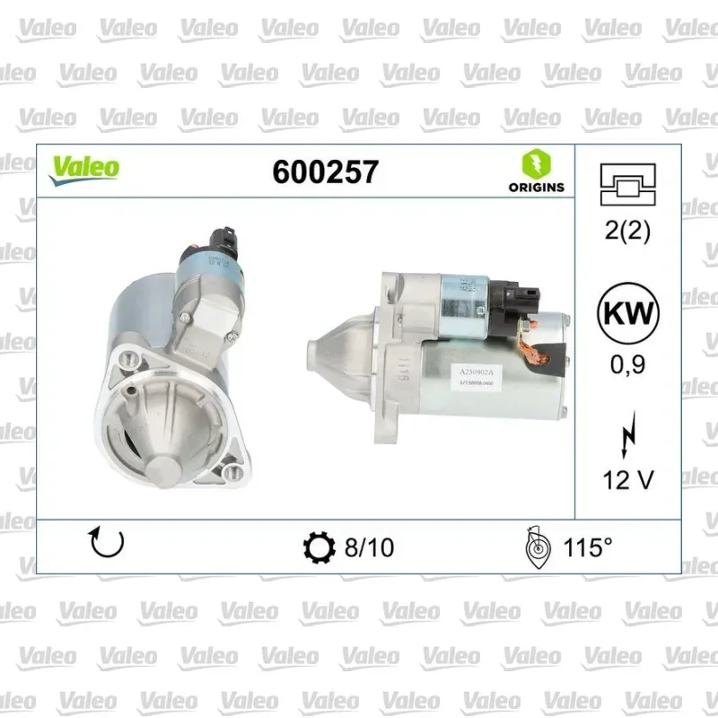 Marş Dinamosu VALEO 600257 – Hyundai / Kia